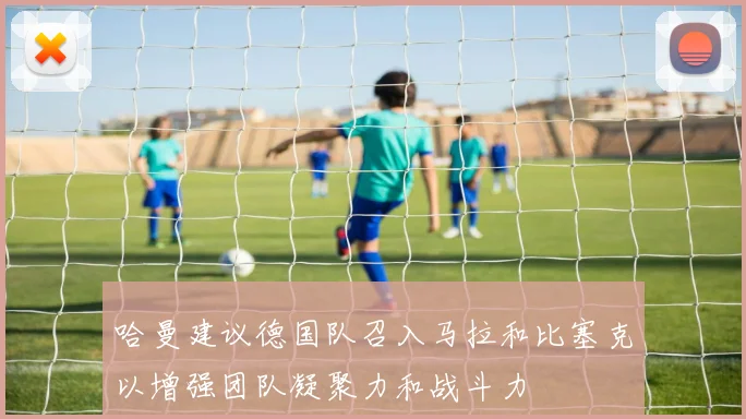 哈曼建议德国队召入马拉和比塞克以增强团队凝聚力和战斗力